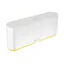 TaHoma switch de Somfy : boîtier blanc allongé, liseré jaune à la base