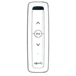 Télécommande Somfy 1 canal blanche, touches montée, my et descente